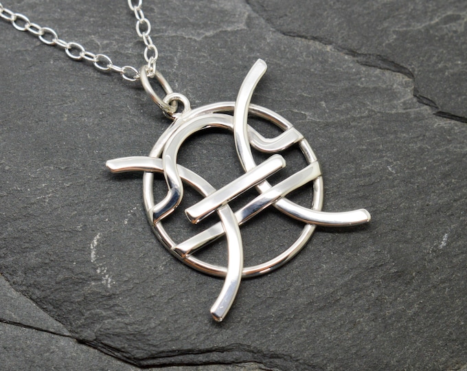 Pisces libra necklace sterling silver combined zodiacs