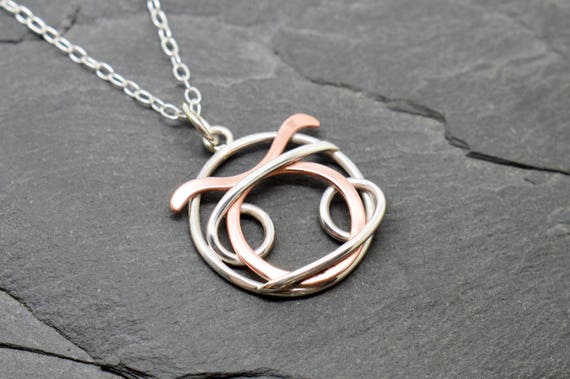 Taurus Cancer Necklace Sterling Silver 