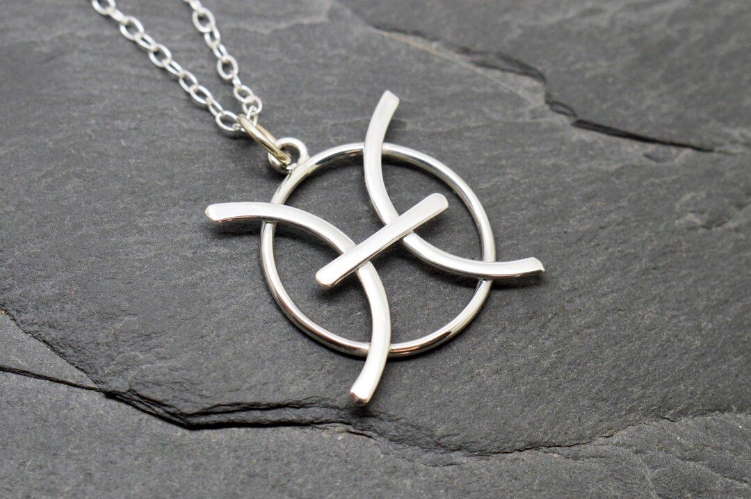 Pisces Necklace Sterling Silver Zodiac - Etsy