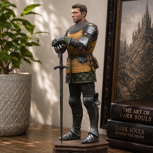 Figurine Henri de Skalitz, Kingdom Come: Deliverance 2, Statue de chevalier médiéval peinte à la main