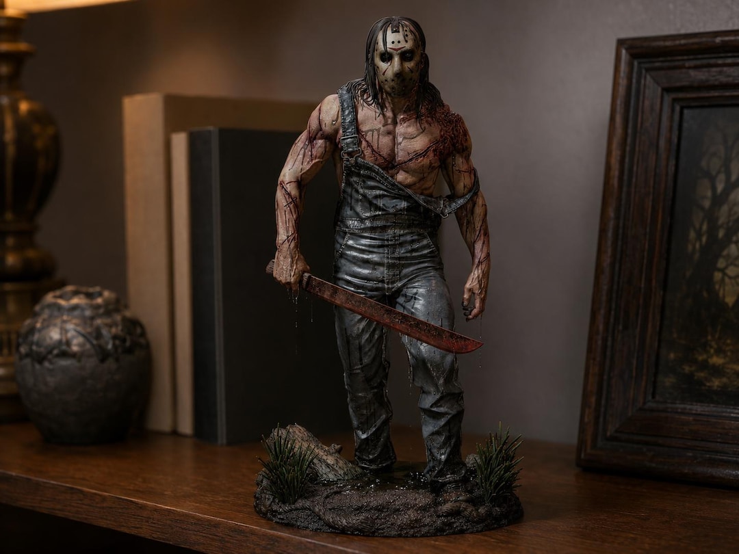 Jason Voorhees Figurine | Hand Painted Horror Collectible Figurine