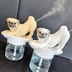 Pug Humidifier – Aromatherapy Desk Decoration, Pet Gift, Hand-Painted