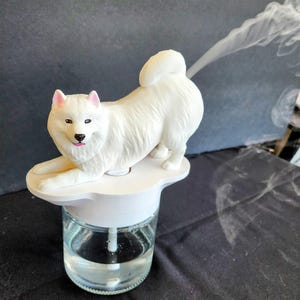 Samoyed Humidifier – Aromatherapy Desk Decoration, Pet Gift, Hand-Painted