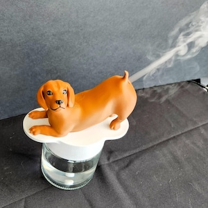 Dachshund Humidifier – Aromatherapy Desk Decoration, Pet Gift, Hand-Painted