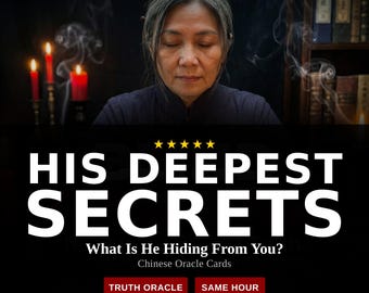 His Secrets Oracle | What Is He Hiding From Me | Chinese Oracle Cards Shangqing | Truth Reading
