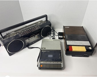 Vintage Kassettenrekorder Lot GE 3-5282B Samsung SlimLine Channel Master 6304