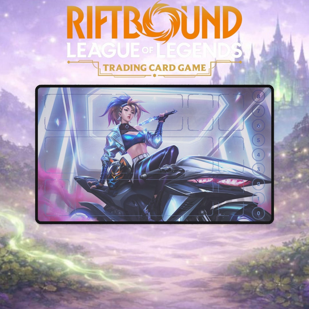 KDA Akali Playmat | Riftbound TCG - Etsy