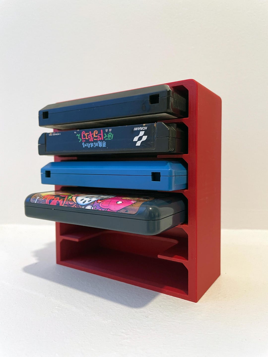 Famicom Game Organizer - 6 Slot Retro Cartridge Display Shelf - Etsy