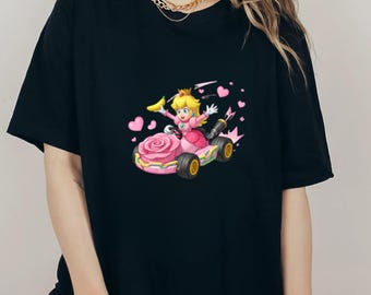 Princess Peach Racing Tee, Nintendo Gamer Girl Shirt