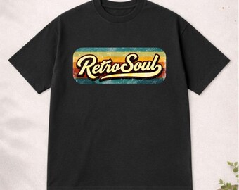 Retro Soul T-Shirt, Vintage Style Graphic Tee, 70s Aesthetic Shirt, Retro Typography Design, Classic Streetwear, Unisex Nostalgia Gift