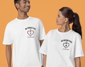 Matching Couple Shirts, My Key, Valentine's Day Gift