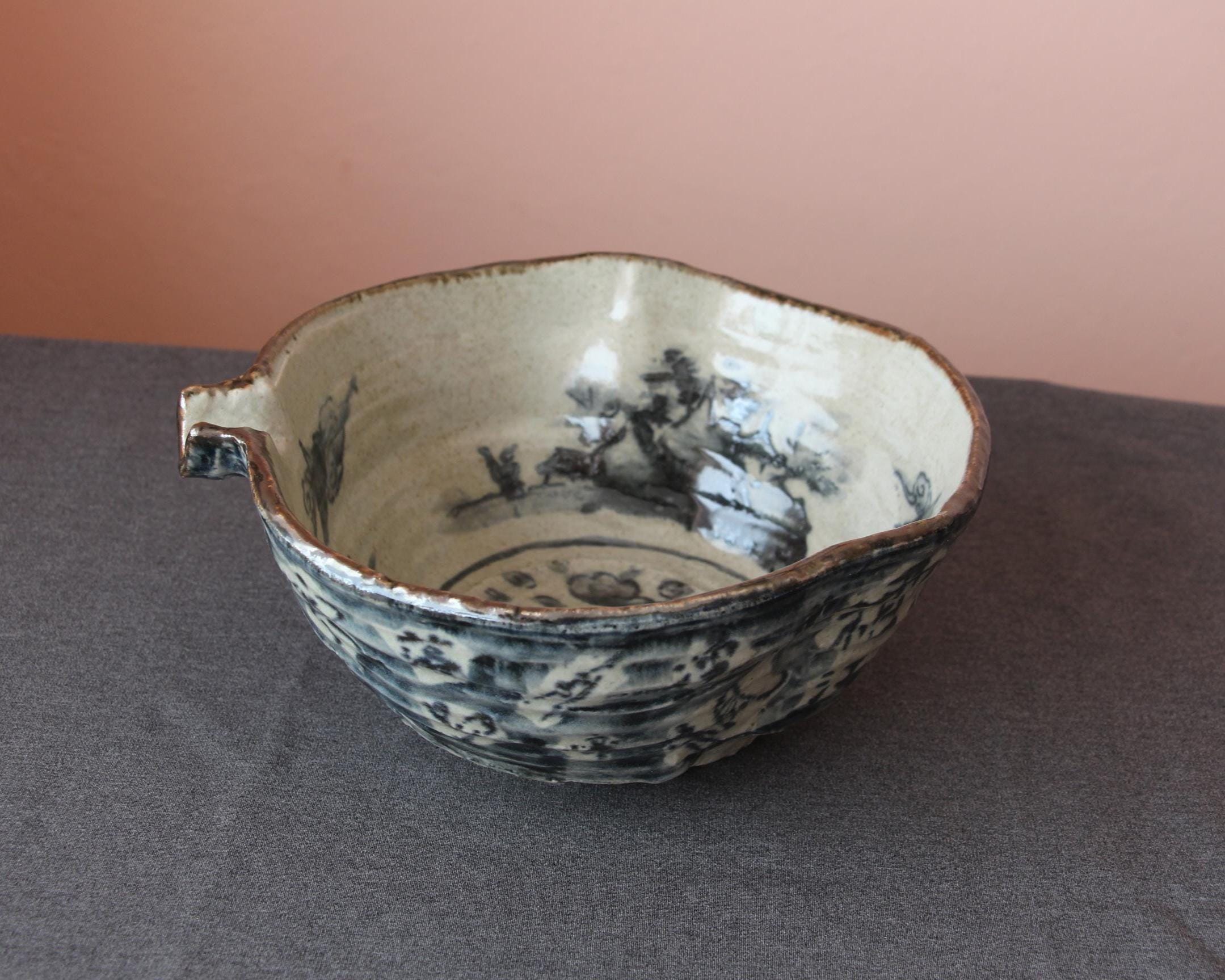 大村剛 Ceramic Katakuchi – Rusted Iron Katakuchi Bowls - Etsy