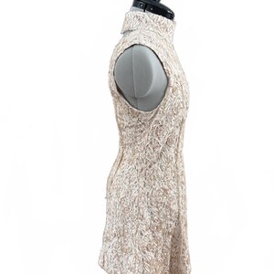 Boho Free People Sleeveless Dress with lace overlay with raised pattern image 3