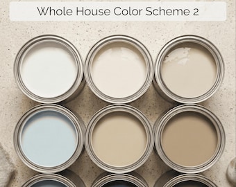 2026 Color of the Year Universal Khaki SW 6150 Palette, Tailored Timeless Whole House Paint Scheme, Organic Modern Khaki & Patina Blue Guide