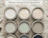 Sherwin Williams Sea Salt Color Palette Coastal Paint Colors Whole House Beach House Interior Design Guide Calm Spa Bathroom PDF Download