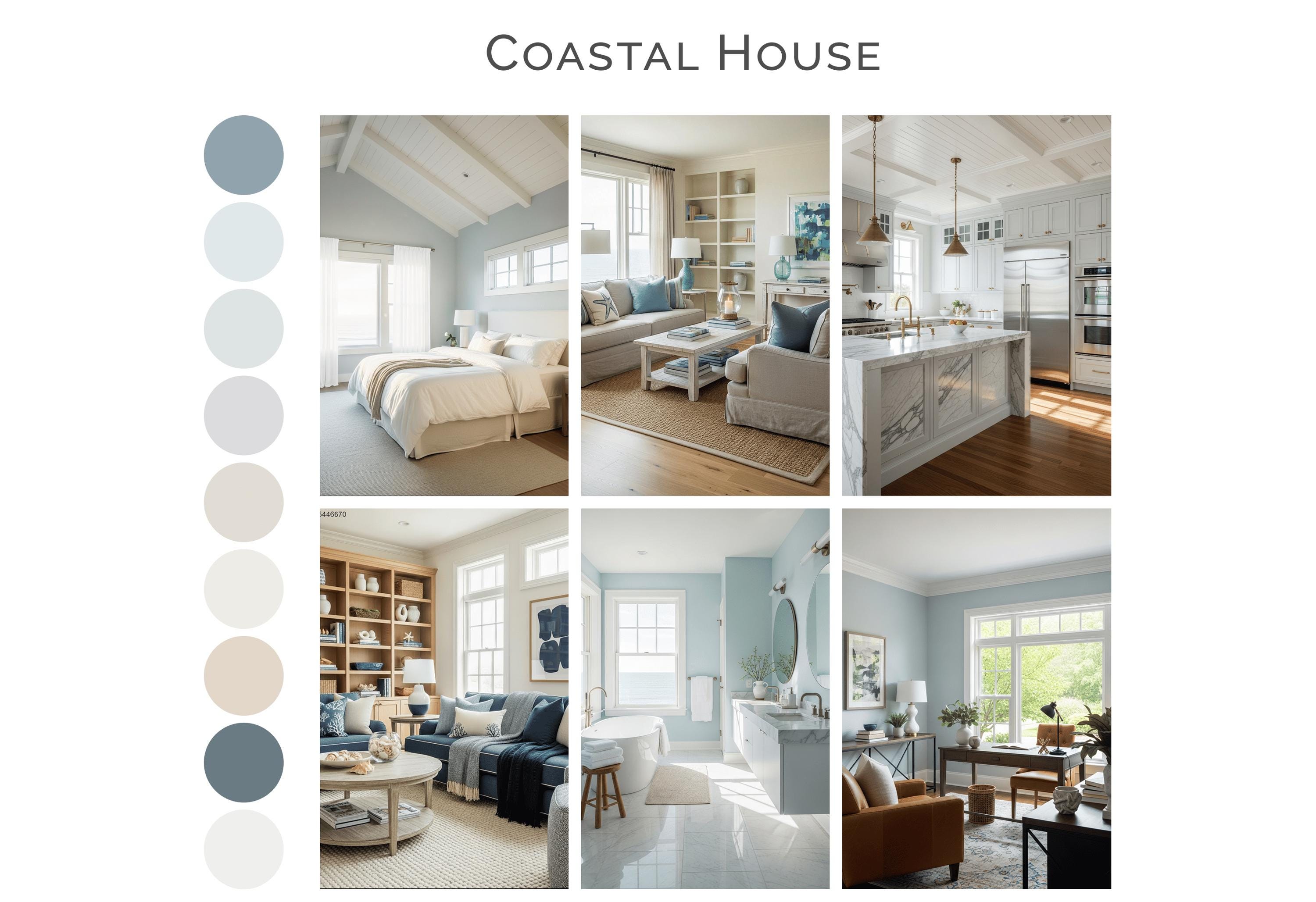 Sherwin Williams Coastal Color Palette | California Beach House ...