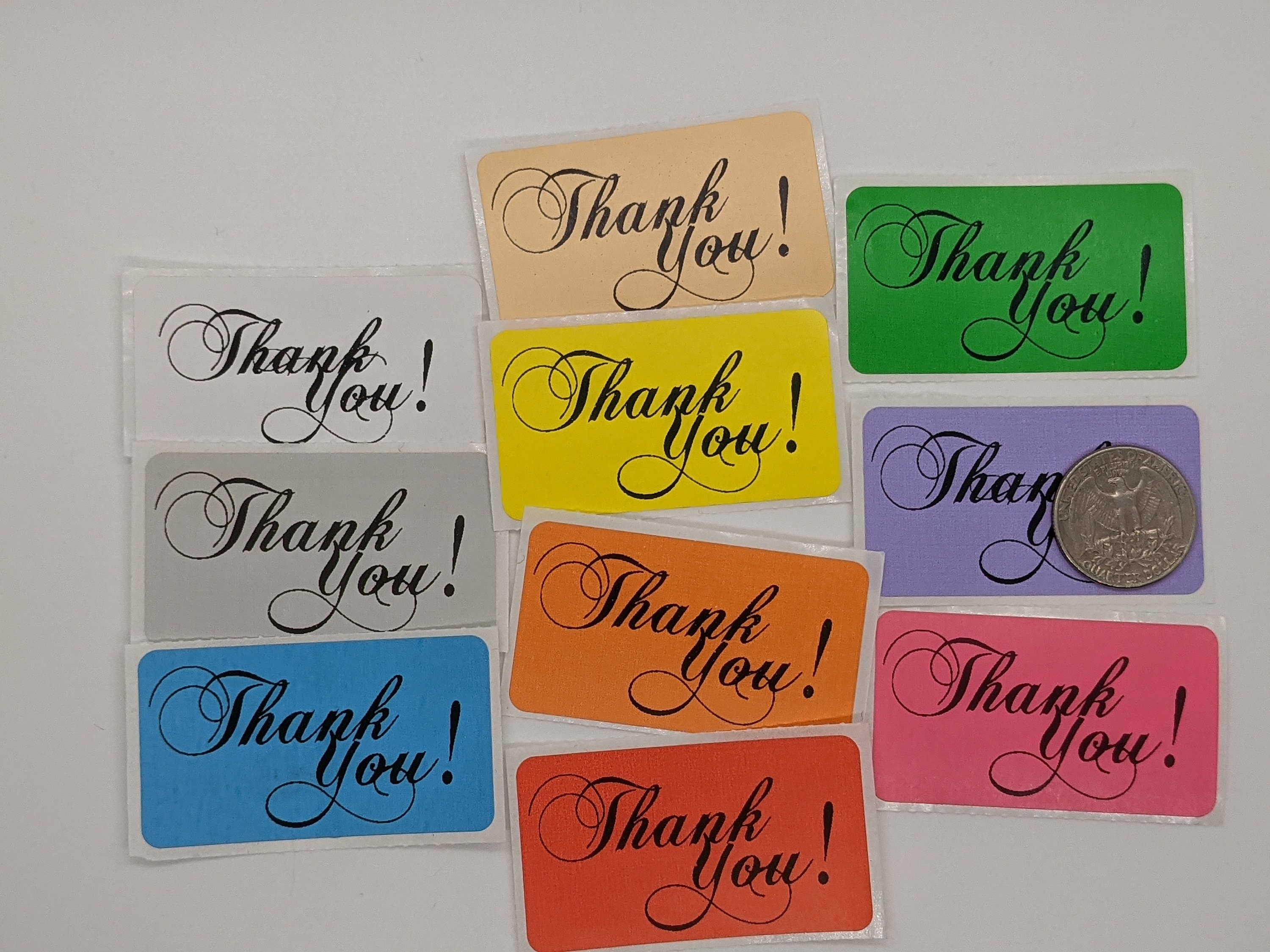 Thank You Stickers - Thermal Labels (2.25"x1.25") - Etsy
