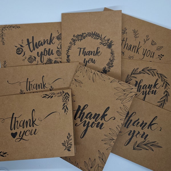Kraft Paper Cards Etsy