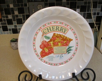 Himark Golden Collection Cherry Pie Plate, Pan Vintage 1980s, Cherry Pie Recipe