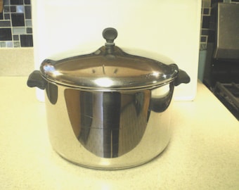 Farberware 8 Quart Stock, Soup, Sauce Pot Vintage 1970s Made in USA