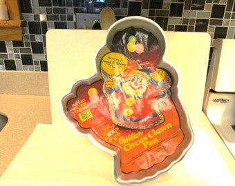 Wilton Circus Clown Cake Pan Vintage 1980s Birthday, Celebration Cake Pan