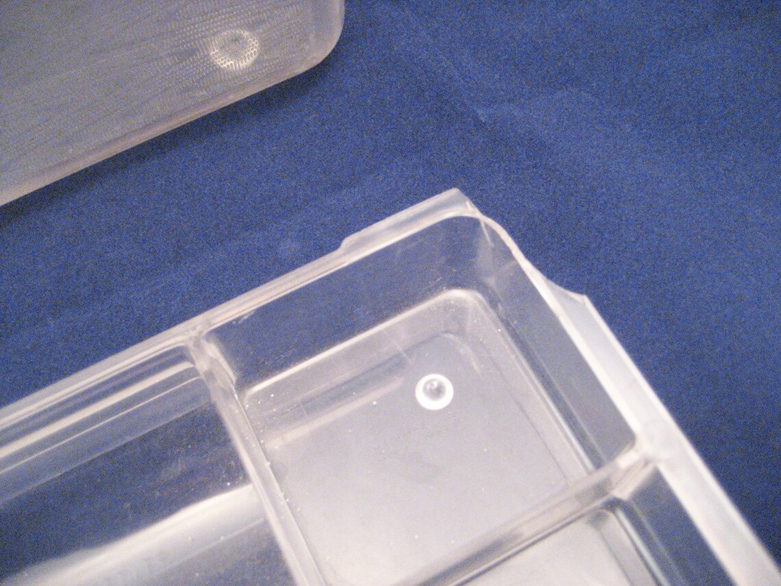 Large Wil Hold Clear Plastic Sewing Box with 2 Trays Vintage Etsy