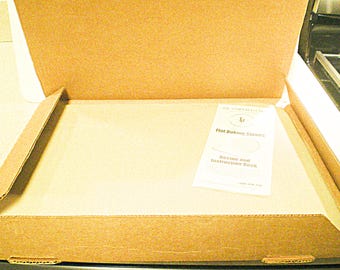 Pampered Chef  Baking Stone, 12" by 15" Rectangle, Family Heritage Collection Vintage 1990s, Unused in Original Box