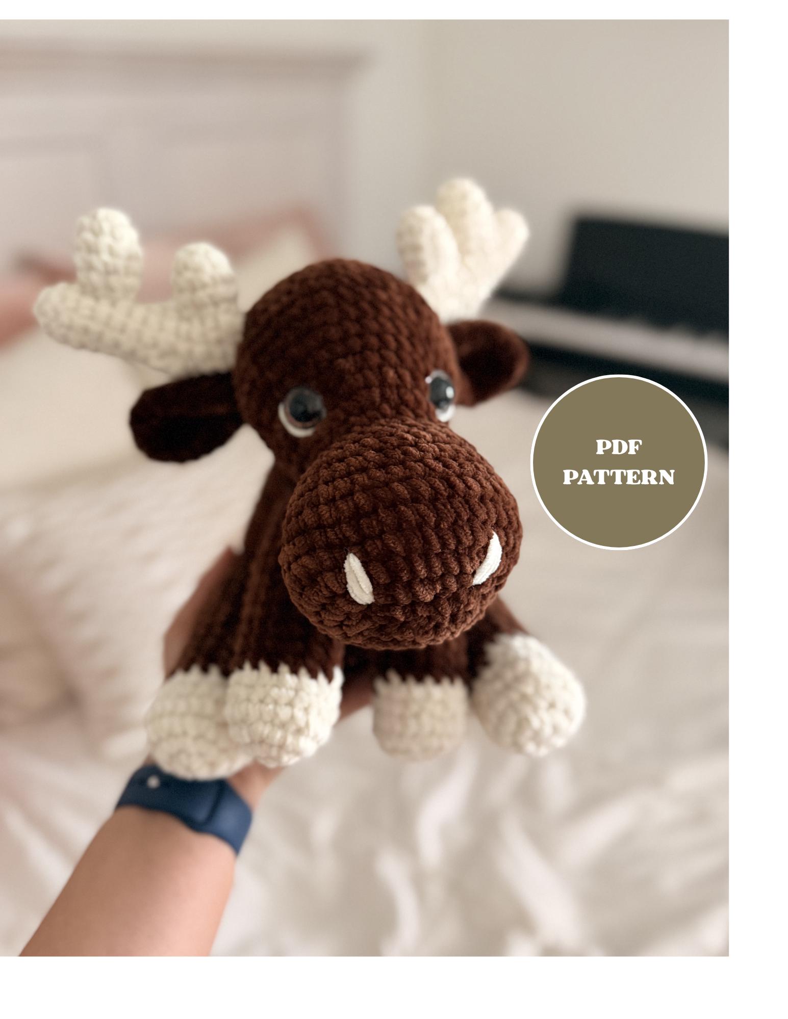 30 Moose Crochet Patterns: Woodland Amigurumi, Loveys, Plushies, and More 17 Winston the Moose Crochet Pattern