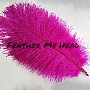 Ostrich Feathers 5 Pc 68 Long 2.36-3.14cm Pick Your Color image 2