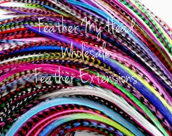 Loose feathers 7-11 Inch Variety Pack: 100 Colorful Rooster Feathers