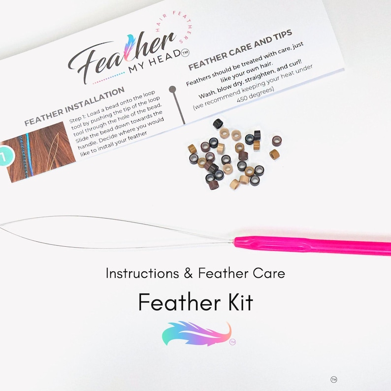Feather Hair Extension Kit,  6 Real Feathers, Pick Your Length Short to Mega Long 16 In Hair Feathers, Optional DIY Kit, Sedona Mix