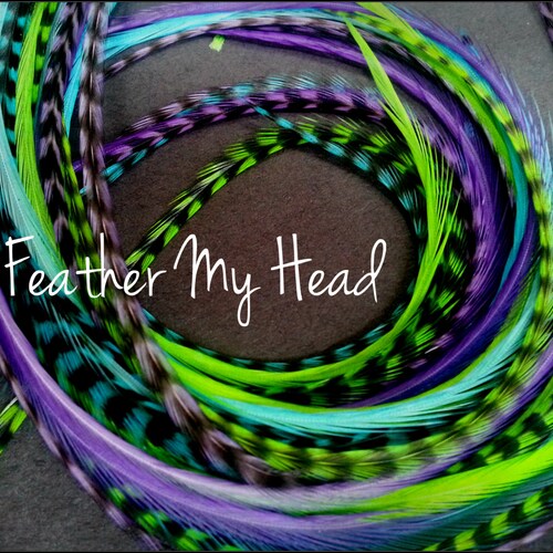 16 Long Wide Feather Hair Extensions 7 12 Etsy