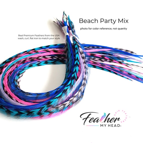 Hair Feather Extensions 6 Premium Hair Feathers Pick Your 