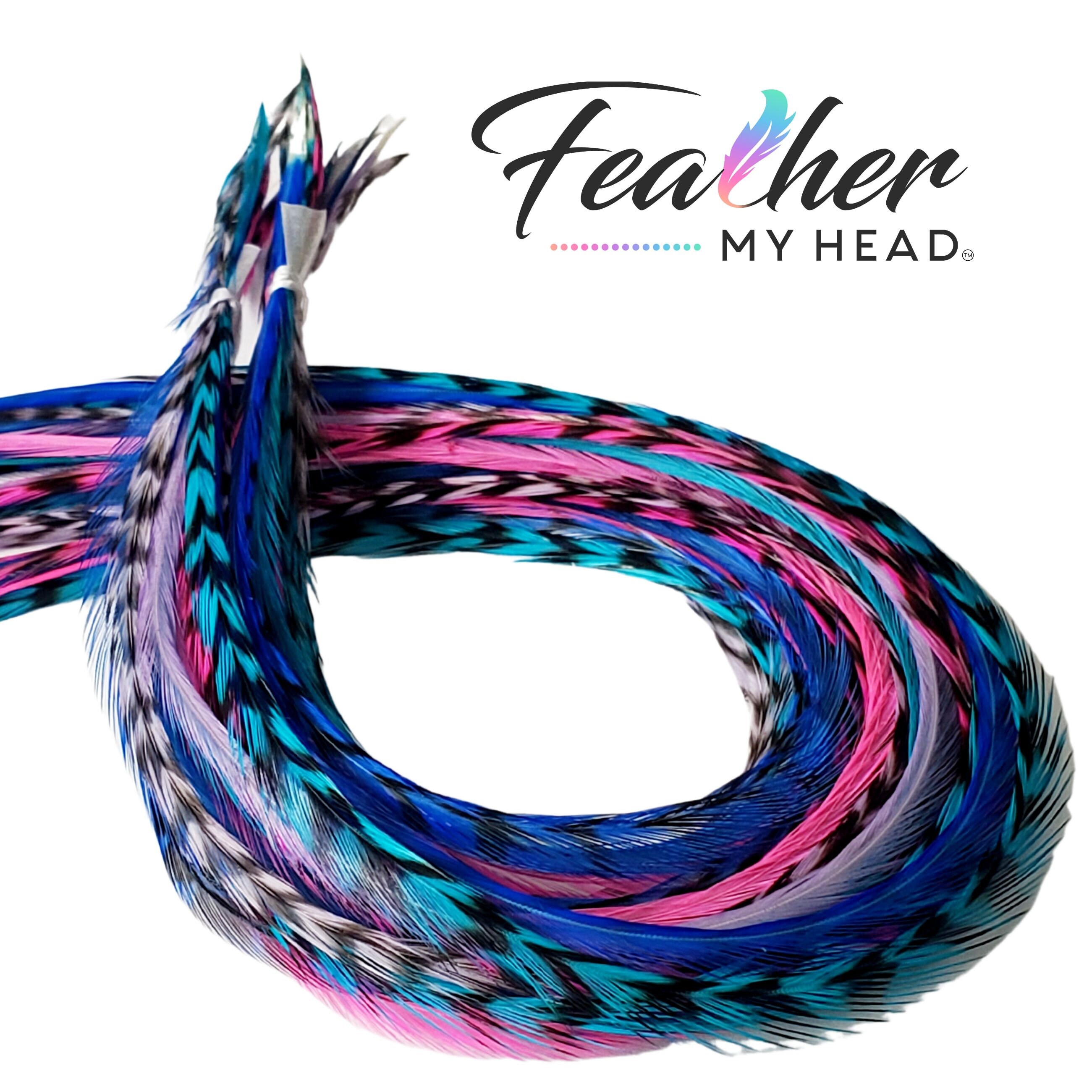 Hair Feathers! Packages of 6 clusters. Sensationnel Human Hair Weave Bump Collection Feather Wrap 6  main image 3