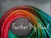 Feather Hair Extension, (6) Multi Colored Tie Dye -Optional DIY Kit - Pick Your Length Up to 16 Inches Long - Durango Mix 