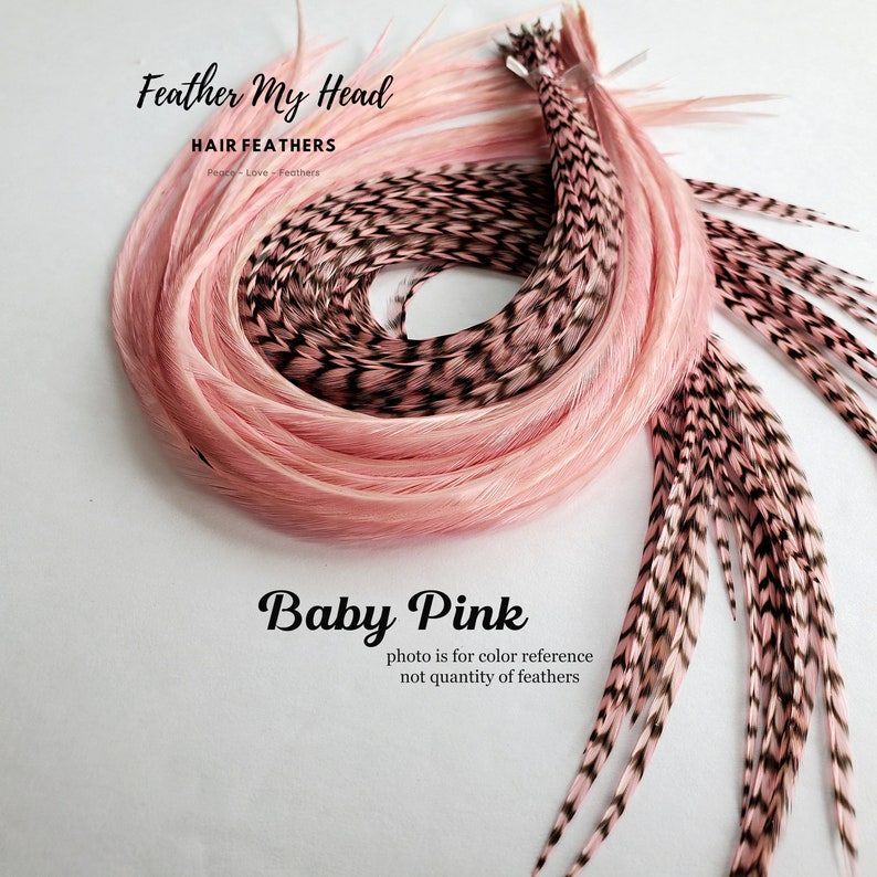 Feather Hair Extension Kit 6 Real Feathers With Optional Etsy