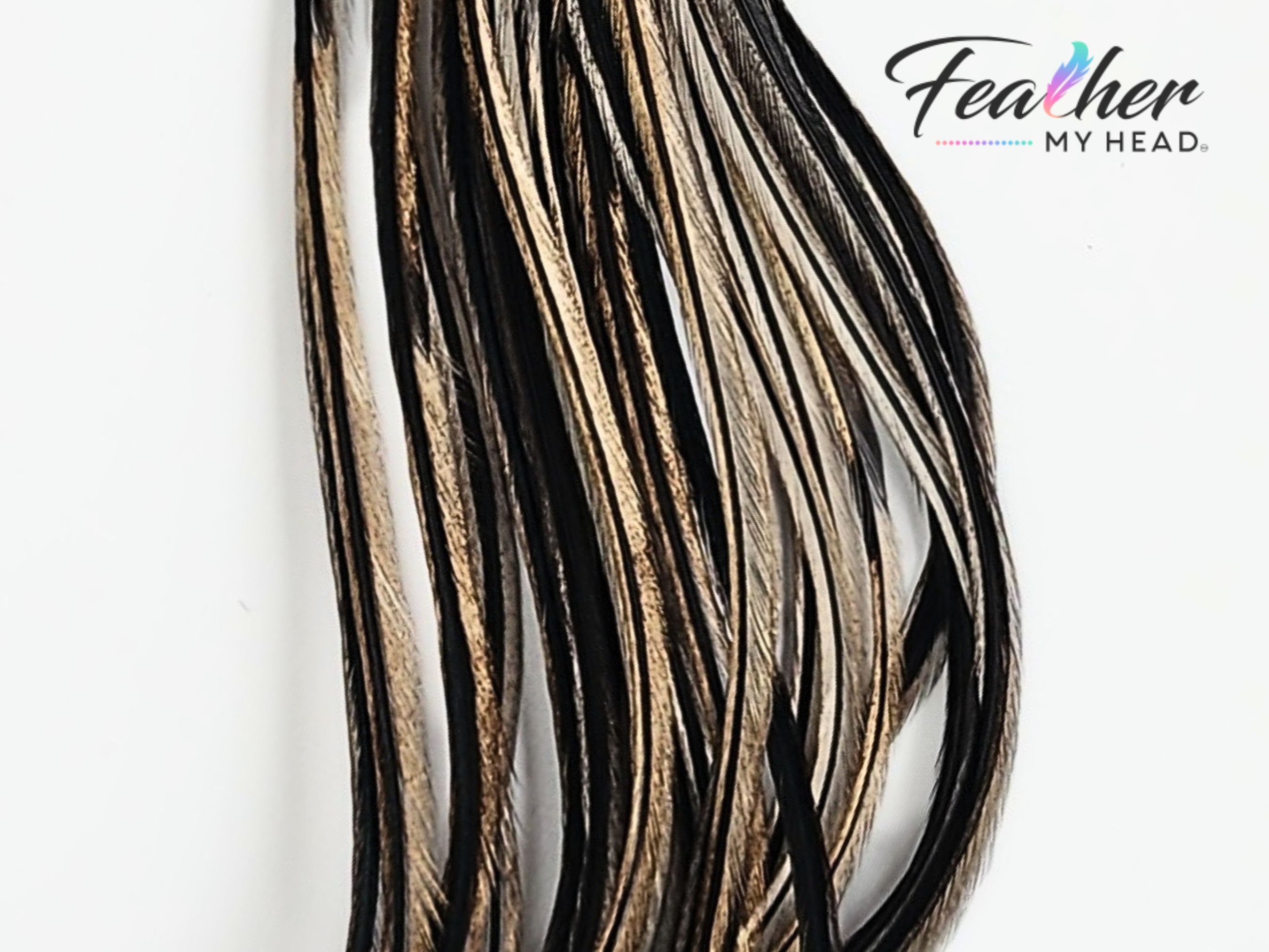 Colorful Hair Feather Extensions 50pcs Set Head Synthetic Wig Wig Zebra  Crossing Feather Hair Extensions
