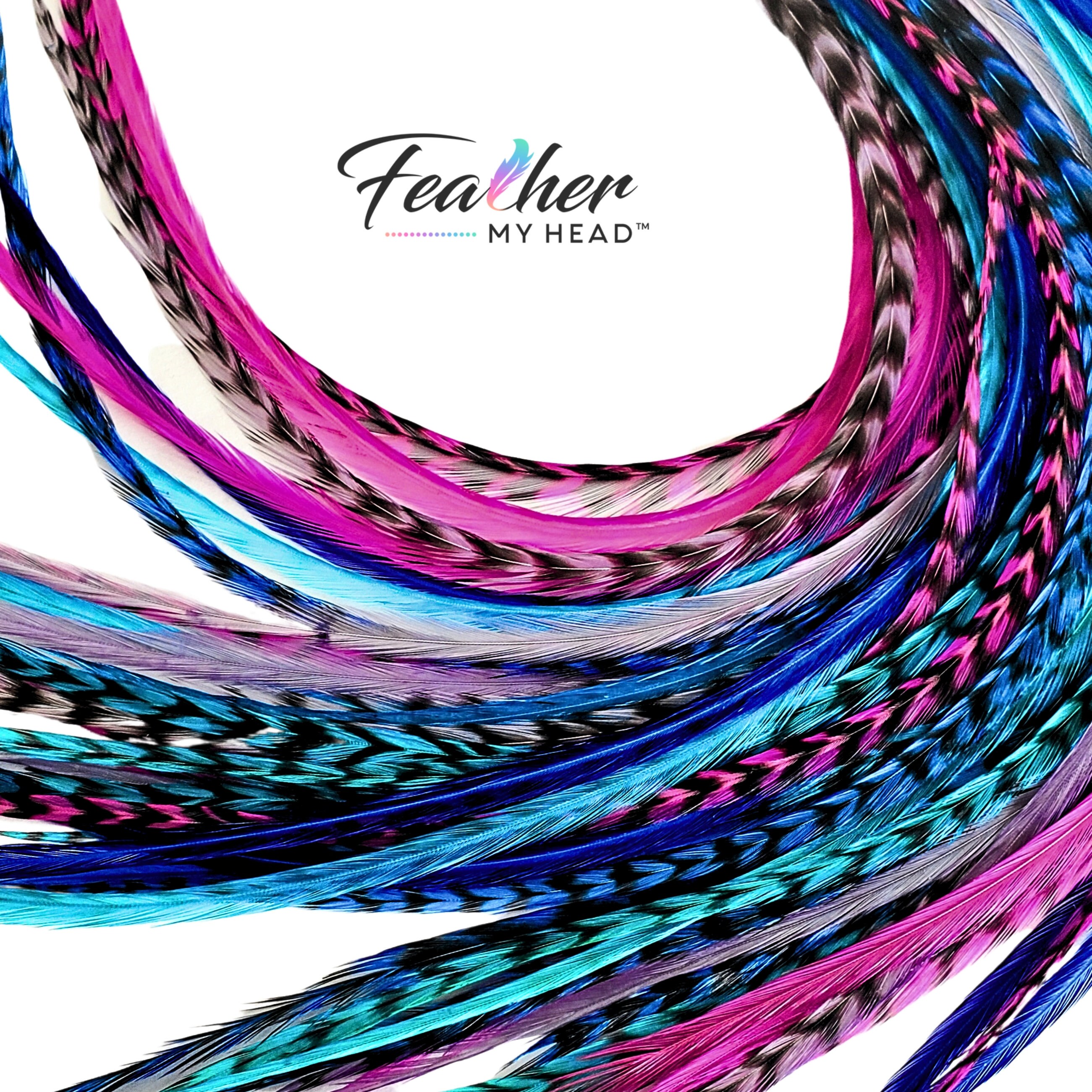 Hair Feathers! Packages of 6 clusters. Sensationnel Human Hair Weave Bump Collection Feather Wrap 6  main image 4