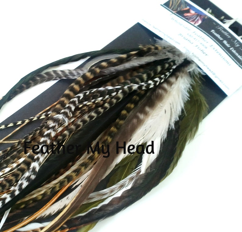 16 Long Wide Feather Hair Extensions 7 12 Etsy