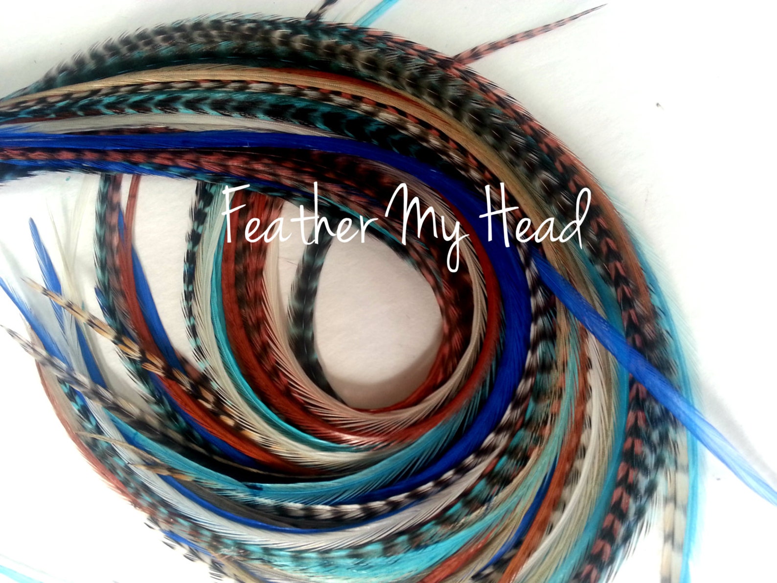 16 DIY Kit Whiting Feather Hair Extensions Extra Long Etsy