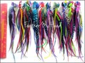 Hair Feathers - 25 Discounted Rooster Feathers - Wide with Fluff on Top - Feathers Extensions, Fly Tying, Crafts, Jewelry Making