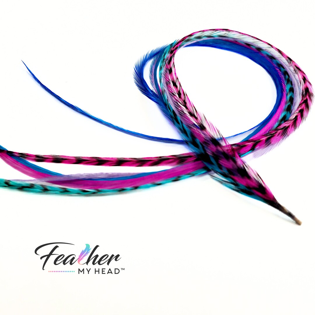 Hair Feathers 6 Premium Feather Extensions Length Options Over 16 Optional Feather Kit Beach