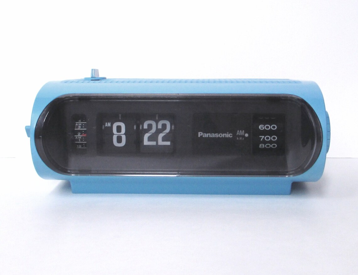 Panasonic Flip Clock Radio Etsy