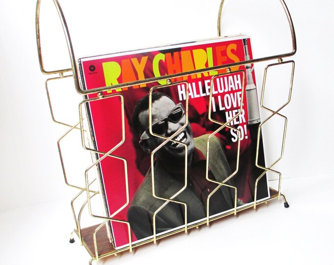 Mid Century Magazine Rack, Vinyl Record Storage - Etsy