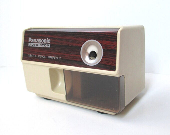 Panasonic Pencil Sharpener, Retro Office Supplies Etsy