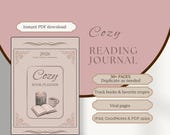 Cozy Reading Planner 2026 Digital Book Journal iPad Tablet PDF Download