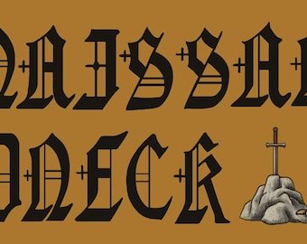 Renaissance Redneck Bumper Sticker | Medieval Illustration