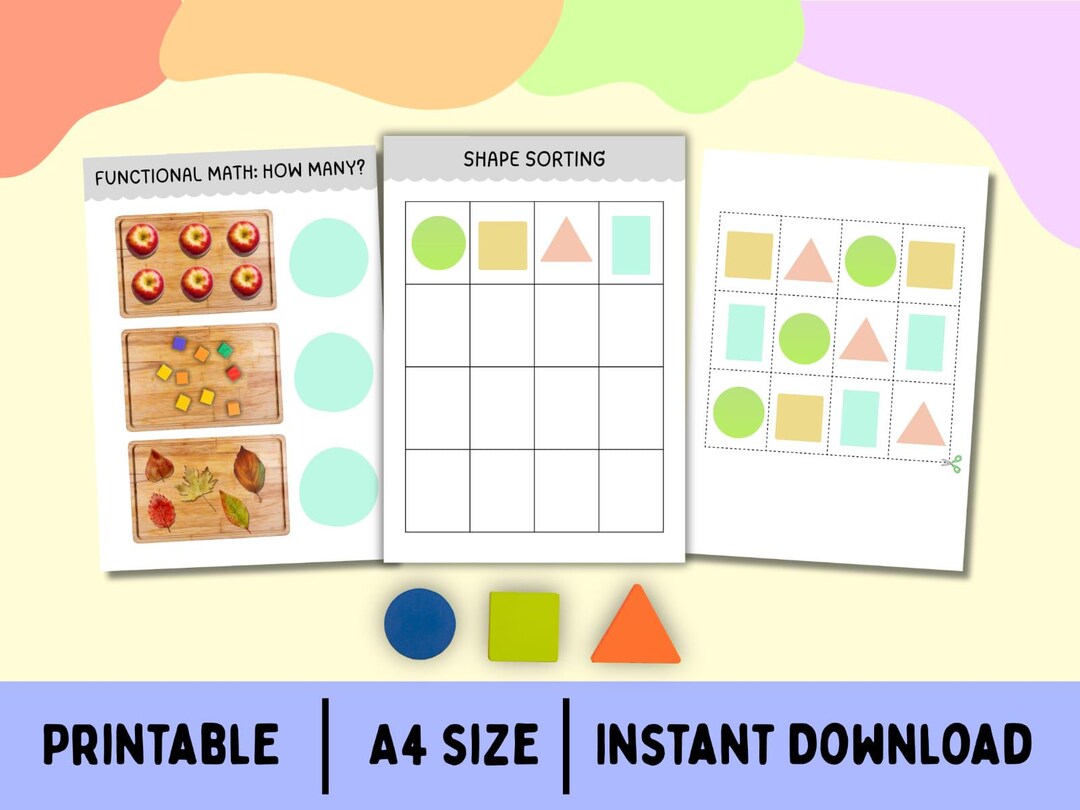 Montessori Math Activities for Autism – Visual Learning Math Book for ...
