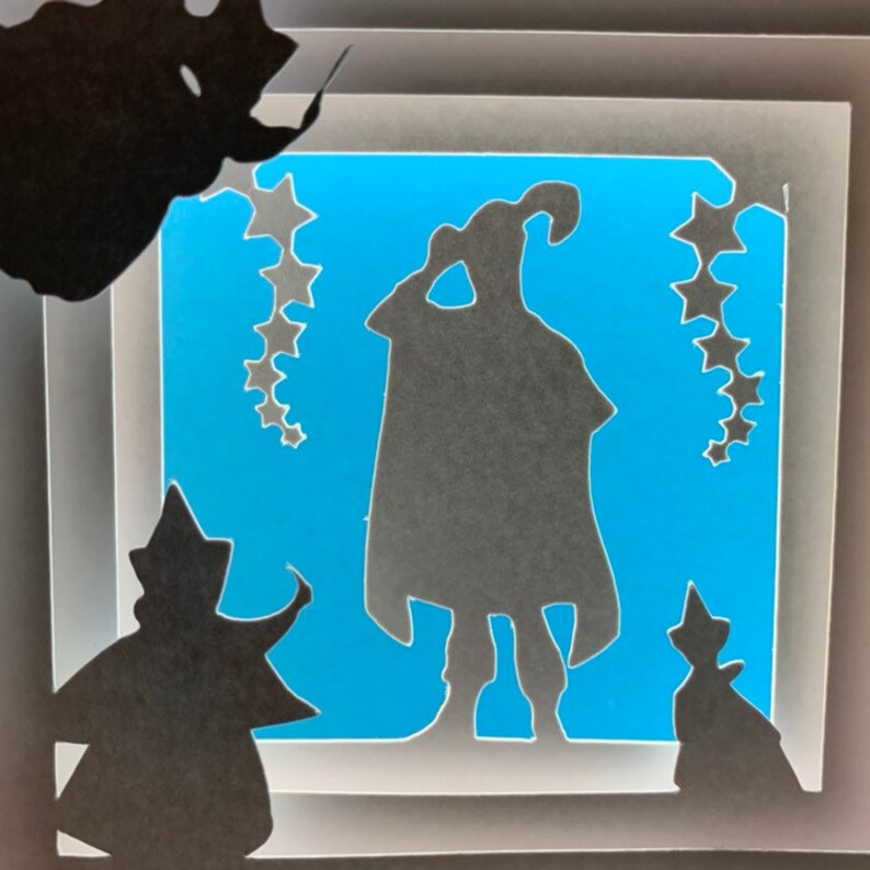 Sleeping Beauty Briar Rose Maleficent shadow box light box paper craft night light LED decor paper art