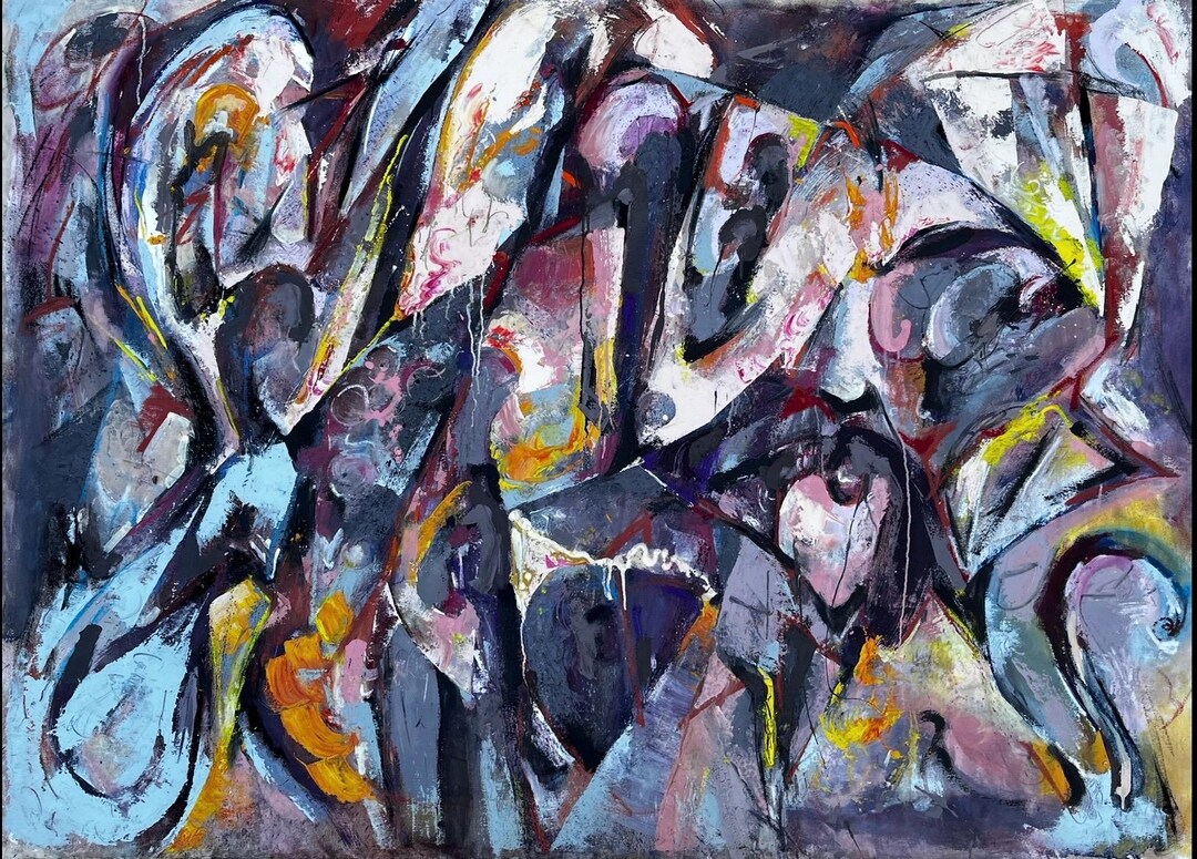 Tears, Mid Century Style, Contemporary Artist, Abstract Expressionist ...